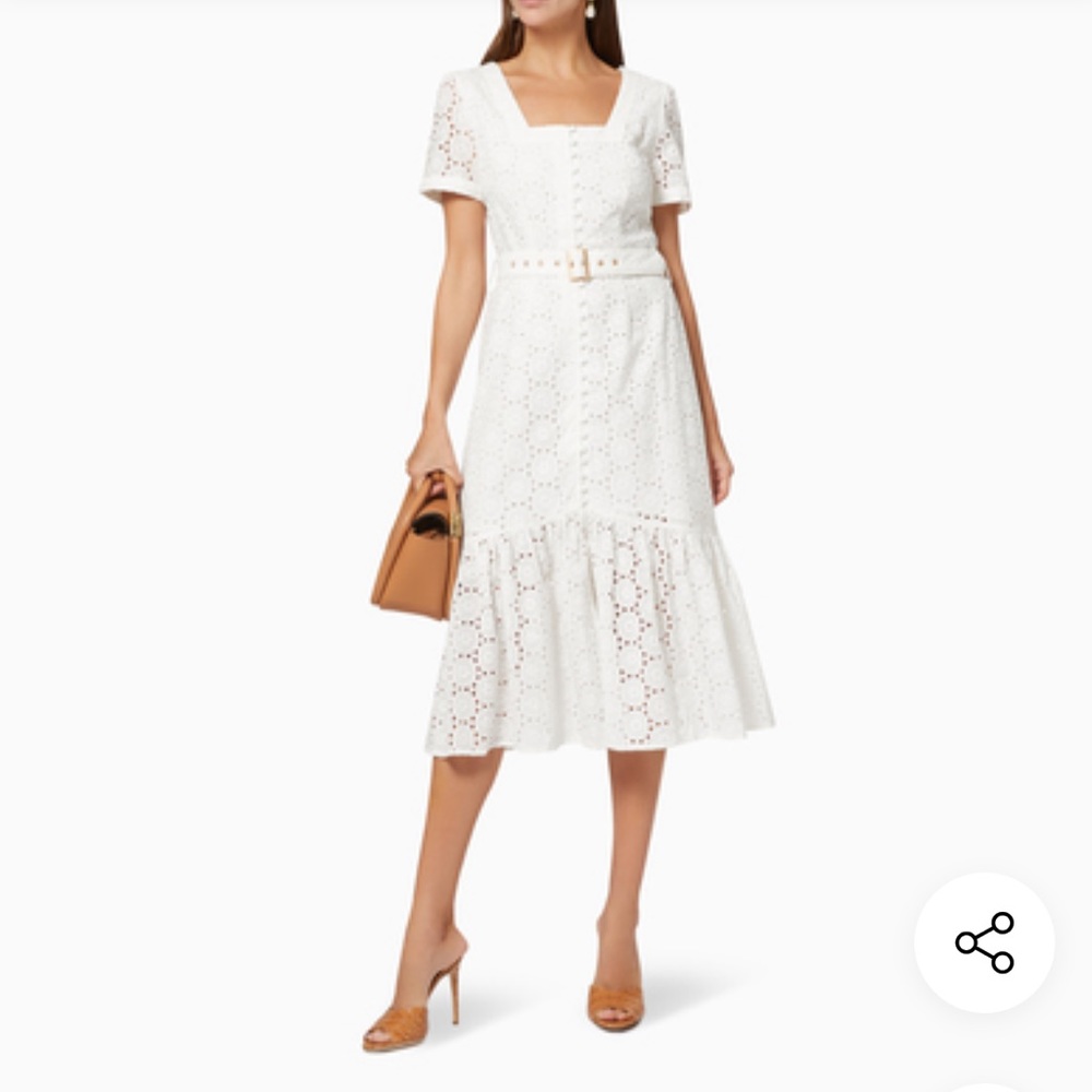 NWT We are Kindred Eliza midi dress eyelet cotton
